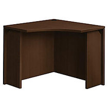 HON 10500 Series Curved Corner Unit - 36 inch; x 35.9 inch; x 29.1 inch;, Edge, 36 inch; x 36 inch; Work Surface - Square Edge - Material: Wood Grain Work Surface, Particleboard Modesty Panel - Finish: Laminate, Mahogany, Mocha