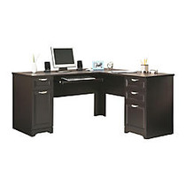 Realspace; Magellan Collection L-Shaped Desk, 30 inch;H x 58 3/4 inch;W x 18 3/4 inch;D, Espresso