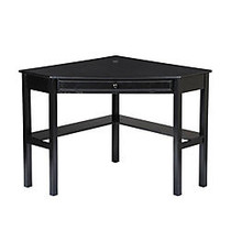 SEI Corner Computer Desk, 30 inch;H x 48 inch;W x 32 1/4 inch;D, Black