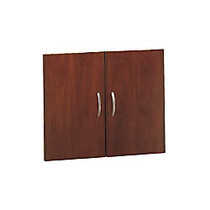 Bush Business Furniture Components Collection Half-Height 2 Door Kit, 29 inch;H x 35 inch;W x 3/4 inch;D, Hansen Cherry, Premium Installation Service
