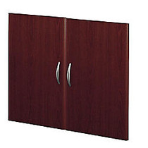 Bush Business Furniture Components Collection Half-Height 2 Door Kit, 29 inch;H x 35 inch;W x 3/4 inch;D, Mahogany, Premium Installation Service