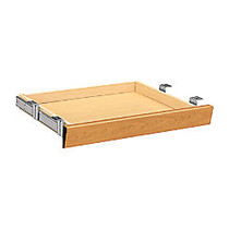 HON; 10500 Series&trade; Angled Wood Center Drawer For 66 inch; Workstation Desk Or Return, 2 1/2 inch;H x 22 inch;W x 15 3/8 inch;D, Harvest Cherry