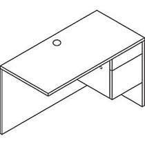 HON; 10500 Series&trade; Workstation Right Return, 29 1/2 inch;H x 48 inch;W x 24 inch;D, Harvest Cherry