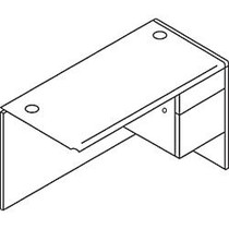 HON; 10700 Series&trade; Laminate Right Return For Use With Left Single-Pedestal Desk, 29 1/2 inch;H x 48 1/2 inch;W x 24 inch;D, Mahogany