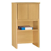 Bush Business Furniture Components Collection 24 inch; Wide Hutch, 43 inch;H x 23 5/8 inch;W x 15 3/8 inch;D, Light Oak, Premium Installation Service