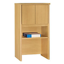Bush Business Furniture Components Collection 24 inch; Wide Hutch, 43 inch;H x 23 5/8 inch;W x 15 3/8 inch;D, Light Oak, Standard Delivery Service
