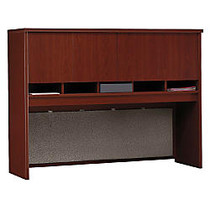 Bush Business Furniture Components Collection 60 inch; Wide Hutch, 43 inch;H x 58 7/8 inch;W x 15 3/8 inch;D, Mahogany, Premium Installation Service