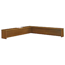 Bush Business Furniture Components Collection Reception L-Shelf, 13 7/8 inch;H x 77 inch;W x 71 1/8 inch;D, Warm Oak, Premium Installation Service