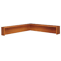 Bush Business Furniture Components Collection Reception L-Shelf, 14 inch;H x 77 inch;W x 71 inch;D, Auburn Maple, Standard Delivery Service