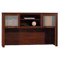 Bush Furniture Somerset 60 inch;W Hutch, 35 7/8 inch;H x 59 1/8 inch;W x 13 7/8 inch;D, Hansen Cherry, Standard Delivery