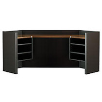 Bush Office Advantage 42 inch; Corner Hutch, 23 5/8 inch;H x 40 3/4 inch;W x 40 3/4 inch;D, Sienna Walnut, Premium Installation Service