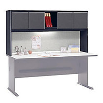 Bush Office Advantage 72 inch; Hutch, 36 1/2 inch;H x 71 5/8 inch;W x 13 7/8 inch;D, White Spectrum/Slate, Standard Delivery Service