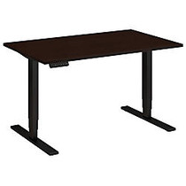 Bush Business Furniture Height Adjustable Standing Desk, 23 inch;H x 47 5/8 inch;W x 29 3/8 inch;D, Mocha Cherry/Black, Standard Delivery