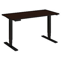 Bush Business Furniture Height Adjustable Standing Desk, 23-49 inch;H x 48 inch;W x 24 inch;D, Mocha Cherry/Black, Premium Installation