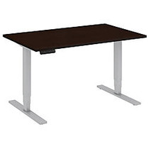 Bush Business Furniture Height Adjustable Standing Desk, 23-49 inch;H x 48 inch;W x 30 inch;D, Mocha Cherry Satin/Gray, Premium Installation