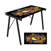 Lumisource Computer Desk, 28 3/4 inch;H x 44 1/2 inch;W x 22 3/4 inch;D, Psychedelic