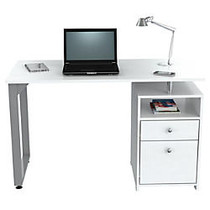 Inval Writing Desk, 2 Drawers, 30 inch;H x 47 inch;W x 22 inch;D, Laricina White