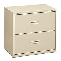 basyx by HON; 400 Series 30 inch;-Wide Lateral File, 2 Drawers, 28 3/8 inch;H x 30 inch;W x 19 1/4 inch;D, Putty