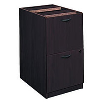 basyx; by HON BL Series 2-Drawer Pedestal File Cabinet, 27 3/4 inch;H x 15 5/8 inch;W x 21 3/4 inch;D, Mahogany