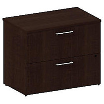 BBF 300 Series 2-Drawer Lateral File, 29 1/10 inch;H x 35 3/5 inch;W x 21 4/5 inch;D, Mocha Cherry, Standard Delivery Service