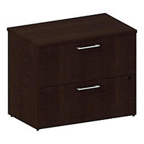 BBF 300 Series Lateral File, Freestanding With 2 Drawers, 72 3/10 inch;H x 35 3/5 inch;W x 21 4/5 inch;D, Mocha Cherry, Premium Installation Service