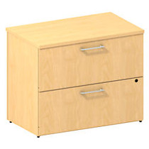 BBF 300 Series Lateral File, Freestanding With 2 Drawers, 72 3/10 inch;H x 35 3/5 inch;W x 21 4/5 inch;D, Natural Maple, Premium Installation Service