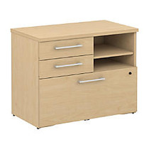 BBF 300 Series Lateral File, Lower Pile/File Cabinet, 26 inch;H x 29 4/5 inch;W x 17 inch;D, Natural Maple, Standard Delivery Service