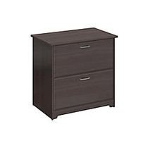 Bush Furniture; Cabot Collection Laminate Letter/Legal Lateral File Cabinet, 2 Drawers, 30 3/16 inch;H x 31 3/8 inch;W x 19 11/16 inch;D, Heather Gray, Standard Delivery