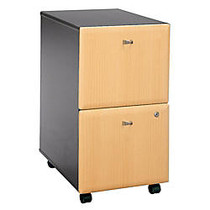 Bush Office Advantage 2-Drawer File, 28 1/4 inch;H x 15 5/8 inch;W x 20 3/8 inch;D, Beech/Slate, Premium Installation Service