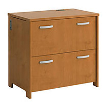 Bush; Envoy 2-Drawer Lateral File, 30 inch;H x 32 inch;W x 20 inch;D, Natural Cherry