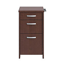 Bush; Envoy 3-Drawer Pedestal File, 30 1/4 inch;H x 16 inch;W x 20 inch;D, Mocha Cherry