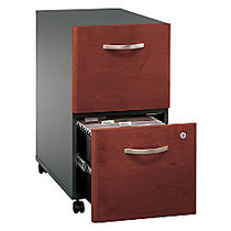 Bush; Office Advantage Mobile File Cabinet, 2 Drawers, 27 7/8 inch;H x 15 3/4 inch;W x 20 3/16 inch;D, Hansen Cherry/Galaxy, Standard Delivery
