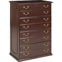 DMi; Governor's Collection 4-Drawer Lateral File, 56 inch;H x 36 inch;W x 22 inch;D, Mahogany