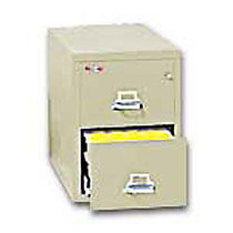 FireKing; 25 Vertical File, 2-Drawer, Legal-Size, 27 3/4 inch;H x 20 3/4 inch;W x 25 inch;D, Parchment, White Glove Delivery