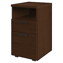HON 10500 Srs Mocha Laminate Furniture Components - 15.8 inch; x 18.9 inch; x 28 inch; - 2 x Box Drawer(s), File Drawer(s) - Single Pedestal - Flat Edge - Material: Wood - Finish: Mocha Laminate, Thermofused Laminate (TFL)