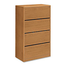 HON; 10700 Series&trade; Prestigious Laminate Lateral File, 4 Drawers, 59 inch;H x 36 inch;W x 20 inch;D, Harvest Cherry