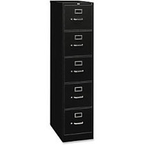 HON; 310-Series 5-Drawer Legal File, Black