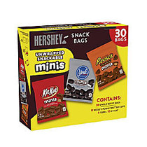 Hershey's; Assorted Minis Snack Bags, 2.25 Lb, Pack Of 30 Bags