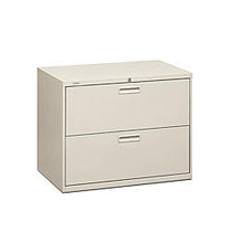 HON; 500-Series 36 inch;-Wide Lateral File, 2 Drawers, 28 3/8 inch;H x 36 inch;W x 19 1/4 inch;D, Light Gray