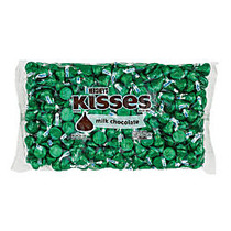 Hershey's; Kisses Milk Chocolates, 66 Oz Bag, Green