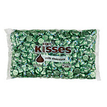 Hershey's; Kisses Milk Chocolates, 66 Oz Bag, Light Green