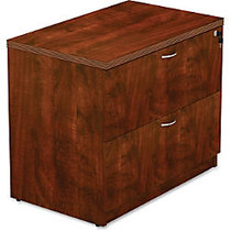 Lorell Lateral File - Top, 66 inch; x 15 inch; x 37 inch; - Reeded Edge - Finish: Cherry Laminate Top