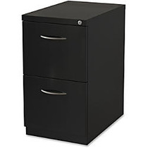Lorell Premium Mobile FF Pedestal File - 15 inch; x 22.9 inch; x 27.8 inch; - 3 x Drawer(s) for File - Letter - Ball-bearing Suspension, Drawer Extension, Durable - Black - Recycled