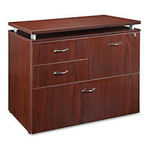 Lorell; 68600 Series 4-Drawer File, 30 inch;H x 36 inch;W x 22 1/2 inch;D, Mahogany