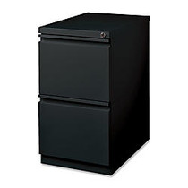 Lorell; Mobile File/File Pedestal, 27 3/4 inch;H x 15 inch;W x 19 7/8 inch;D, Black