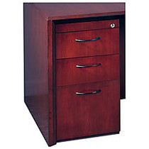 Mayline; Group Corsica Pedestal File, 27 inch;H x 15 inch;W x 18 inch;D, Mahogany, Unfinished Top