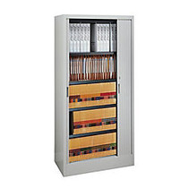 Mayline; Kwik-File Harbor&trade; Storage Cabinet, 62 inch;H x 36 inch;W x 17 3/4 inch;D, Pebble Gray