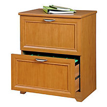 Realspace; Magellan Collection 2-Drawer Lateral File Cabinet, 30 inch;H x 23 1/2 inch;W x 16 1/2 inch;D, Honey Maple