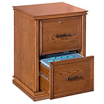 Realspace; Premium Wood File Cabinet, 2 Drawers, 30 inch;H x 21 inch;W x 18 9/10 inch;D, Oak
