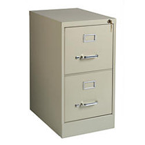 Realspace; Steel Vertical File, 2-Drawer, 28 3/8 inch;H x 15 inch;W x 22 inch;D, Putty